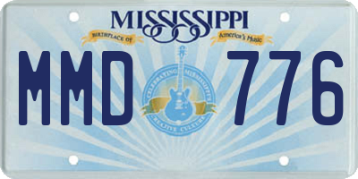 MS license plate MMD776