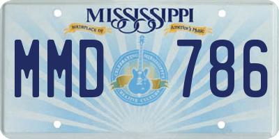 MS license plate MMD786