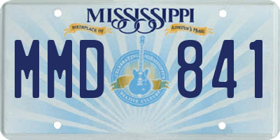 MS license plate MMD841