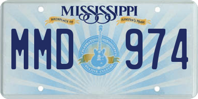 MS license plate MMD974
