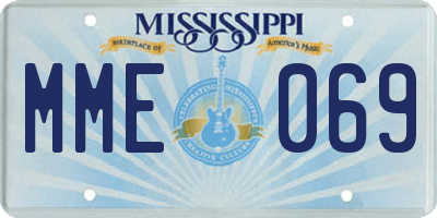 MS license plate MME069