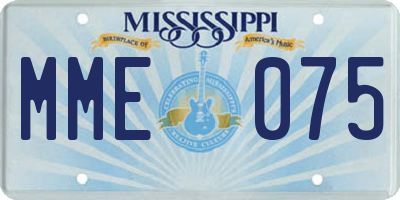 MS license plate MME075