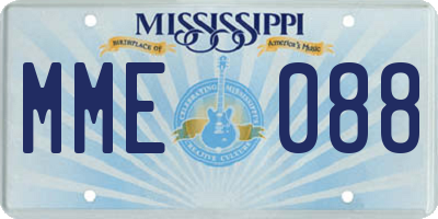 MS license plate MME088