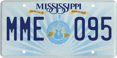 MS license plate MME095
