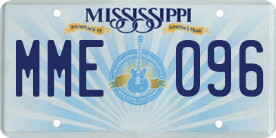 MS license plate MME096