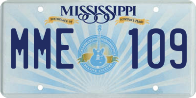MS license plate MME109