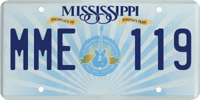 MS license plate MME119