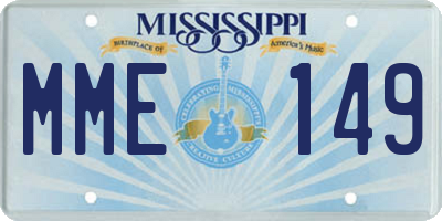 MS license plate MME149