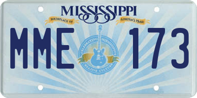MS license plate MME173