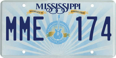 MS license plate MME174