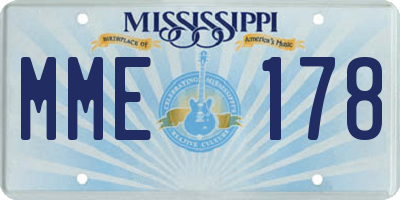 MS license plate MME178