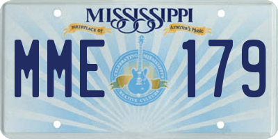 MS license plate MME179