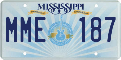 MS license plate MME187