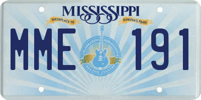 MS license plate MME191