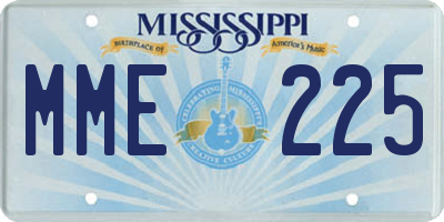 MS license plate MME225