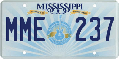 MS license plate MME237