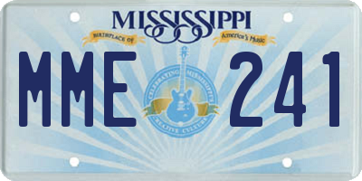 MS license plate MME241