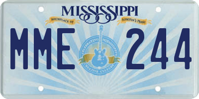MS license plate MME244