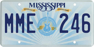 MS license plate MME246