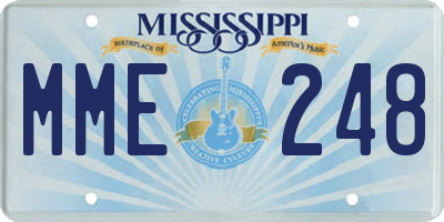 MS license plate MME248