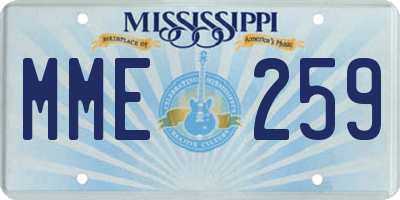 MS license plate MME259