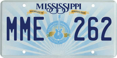 MS license plate MME262