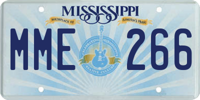 MS license plate MME266