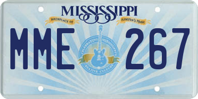 MS license plate MME267
