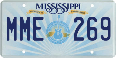MS license plate MME269