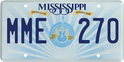 MS license plate MME270