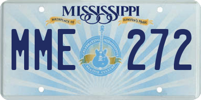 MS license plate MME272