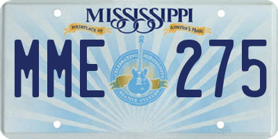MS license plate MME275