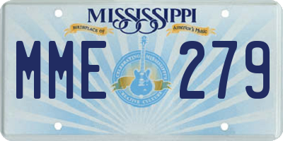 MS license plate MME279