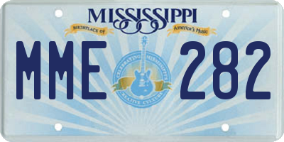 MS license plate MME282