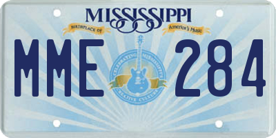 MS license plate MME284