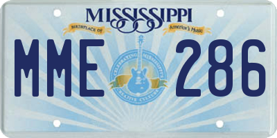 MS license plate MME286