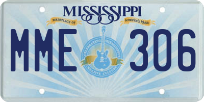 MS license plate MME306