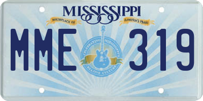 MS license plate MME319