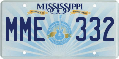 MS license plate MME332