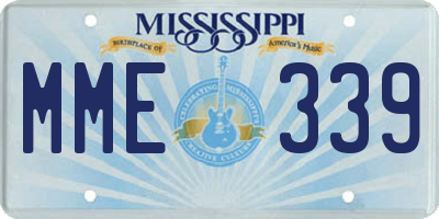 MS license plate MME339