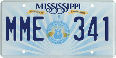 MS license plate MME341