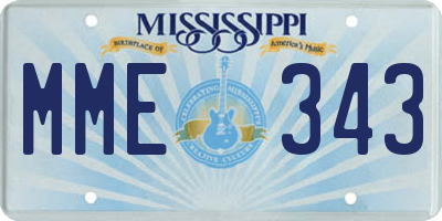MS license plate MME343