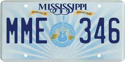 MS license plate MME346
