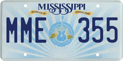 MS license plate MME355