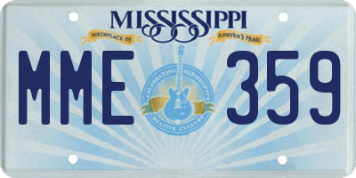 MS license plate MME359