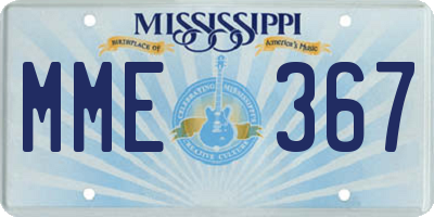 MS license plate MME367