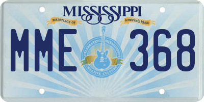 MS license plate MME368