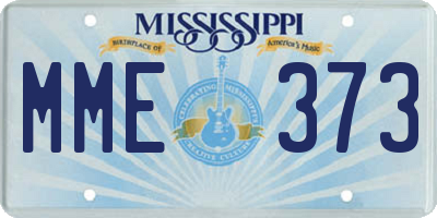 MS license plate MME373