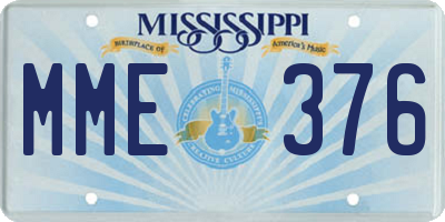 MS license plate MME376