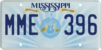MS license plate MME396